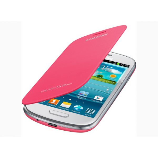 Capa Samsung Galaxy S3 Mini Genuine Flip Cover - Pink
