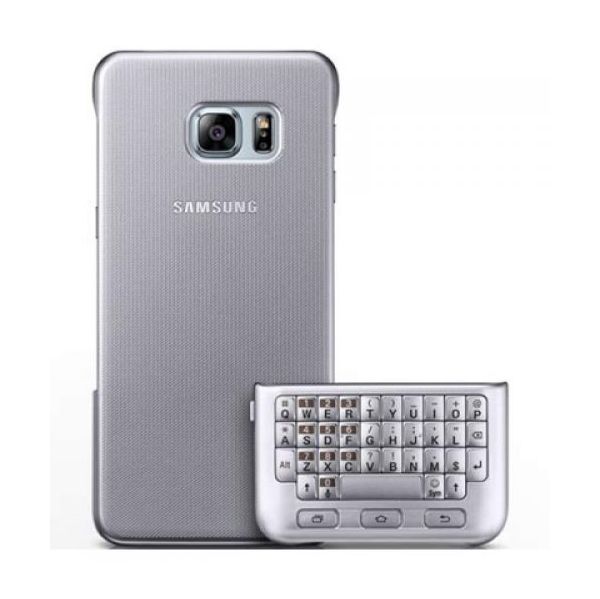 Samsung Capa Keyboard Cover QWERTZ para Galaxy S6 Edge+ Silver - EJ-CG928MSEGDE