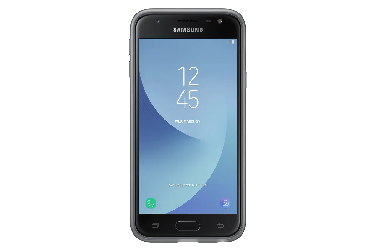 Samsung Capa Galaxy J3 (2017) Jelly Cover Black - EF-AJ330TBEGWW