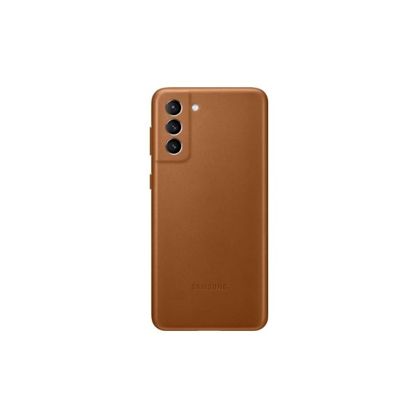 Samsung Capa Samsung Galaxy S21+ Leather Cover Castanha