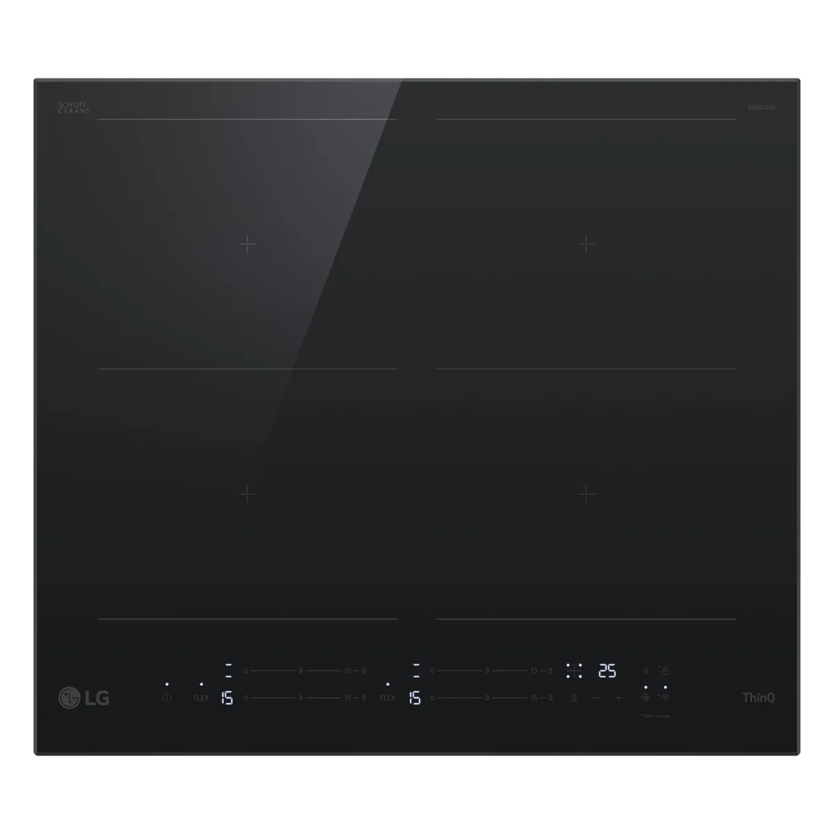 Placa de Indução LG CBIZ2437B | 4 Zonas, 7400W, Preto