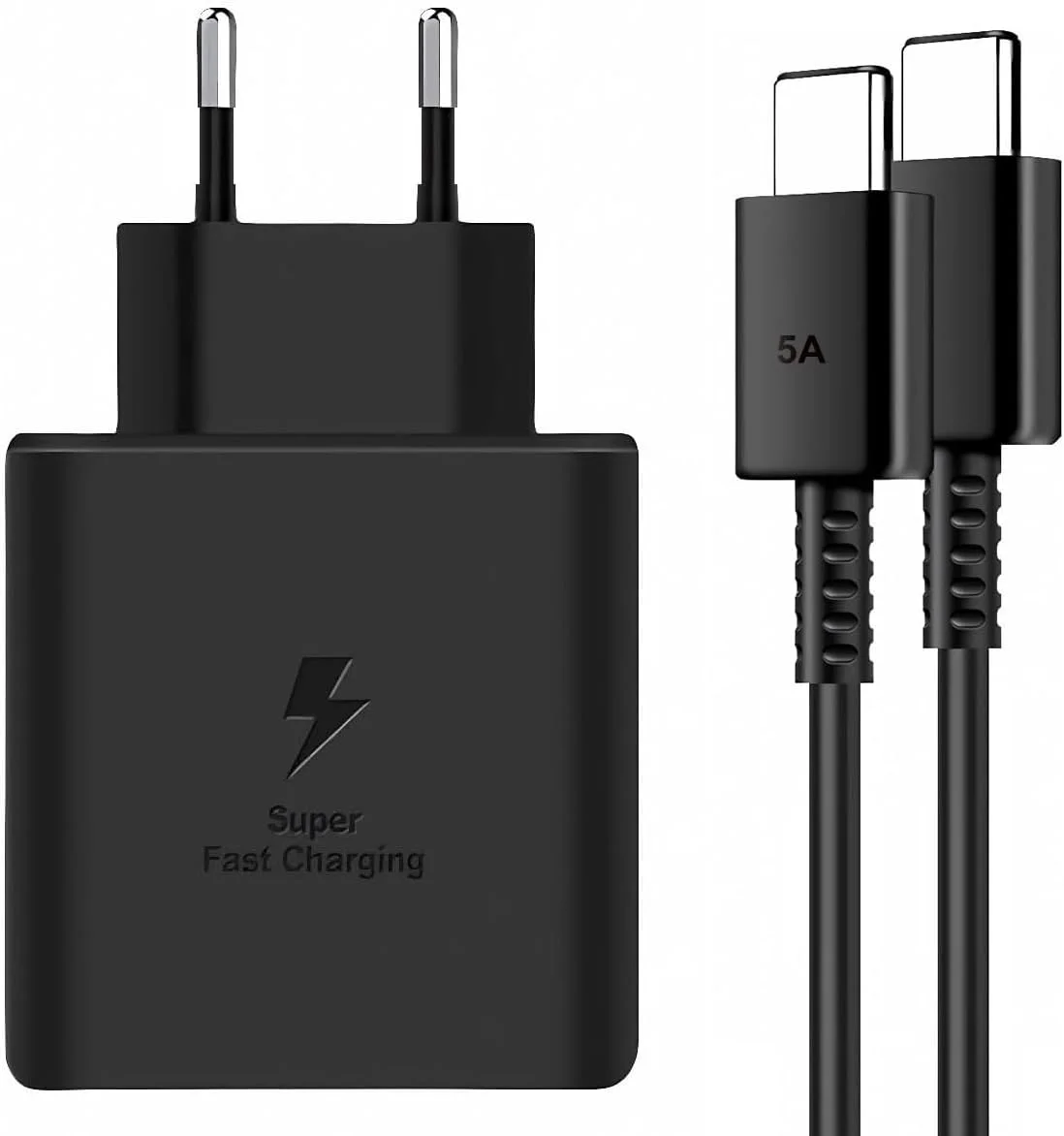 Carregador Samsung EP-T1510 15W 5A USB-C + Cabo Dados Preto