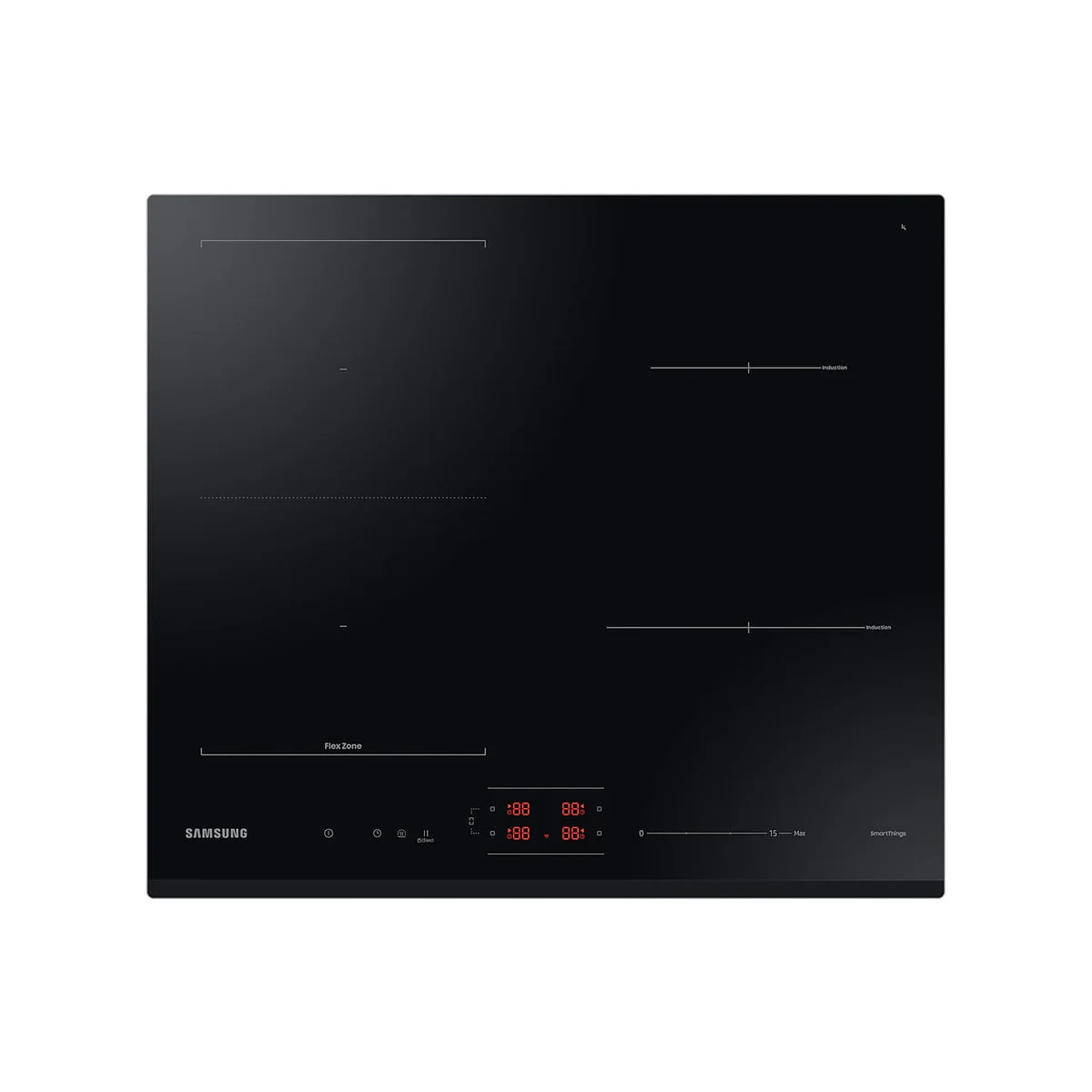 Placa de Indução Samsung NZ64B5046GK | 4 Zonas, 59 cm, Preto