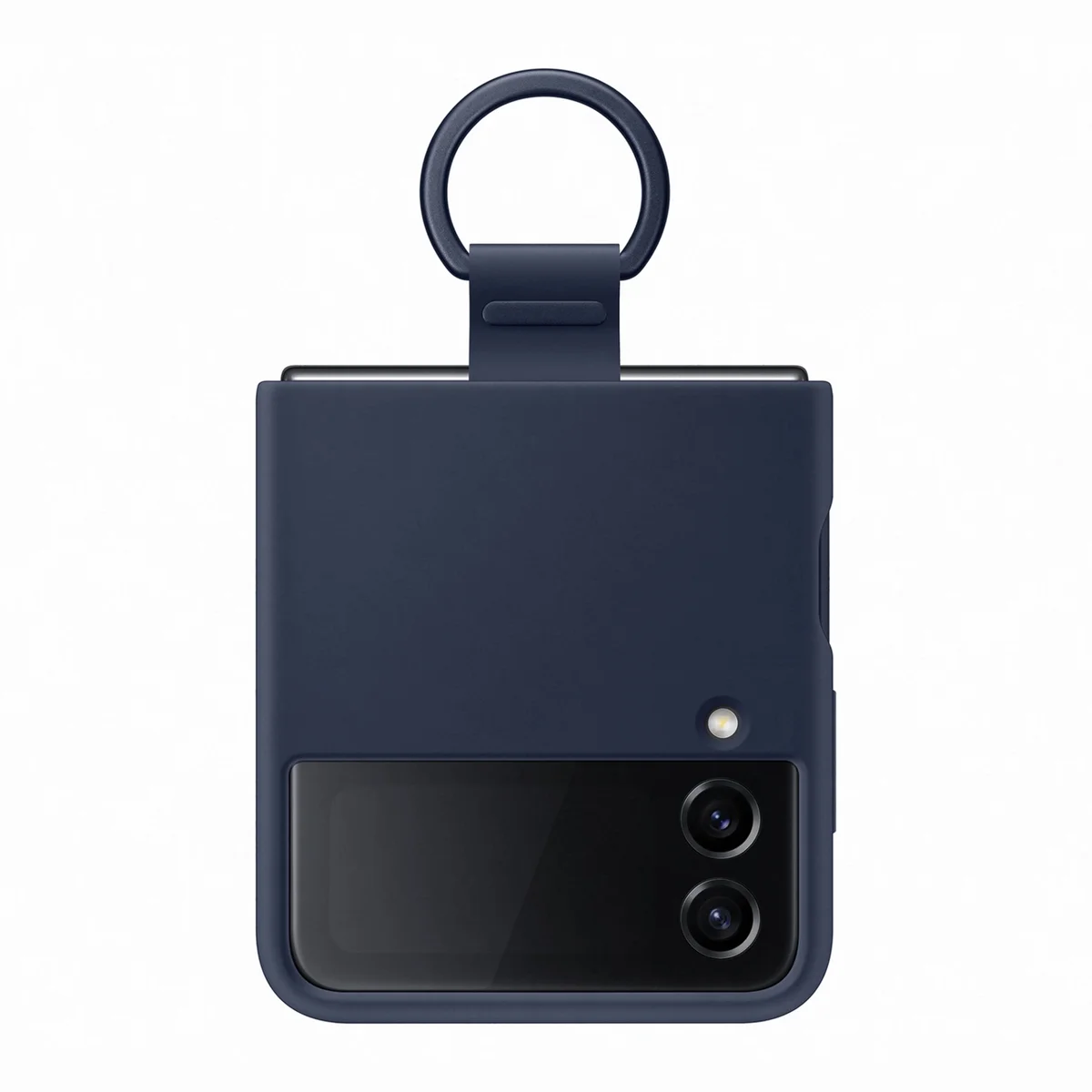Samsung Capa Silicone com anel Galaxy Z Flip4 Azul escuro - EF-PF721TNEGWW