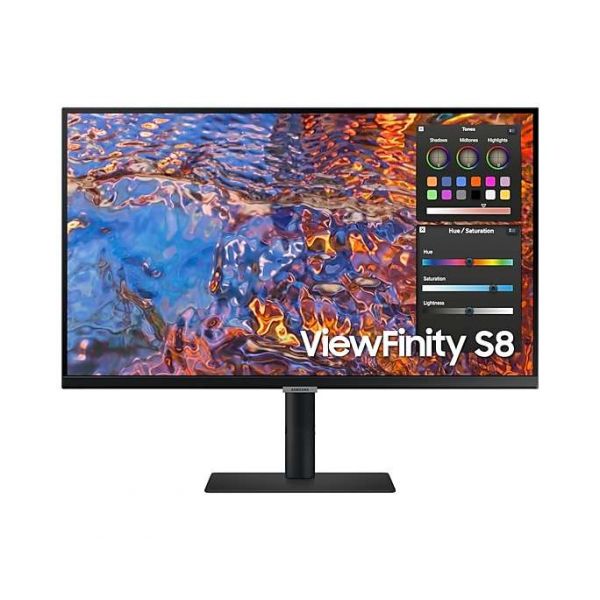Monitor Samsung Viewfinity S8 led 27" LS27B800PXPXEN 4K Ultra HD (preto) LS27B800PXPXEN
