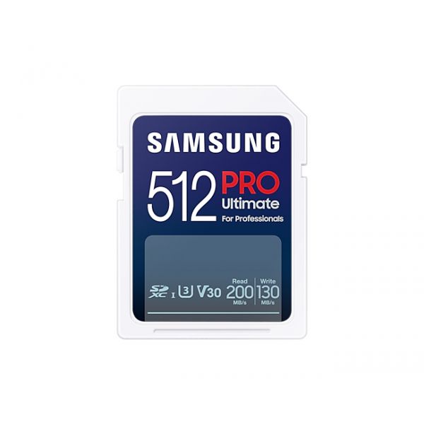 Samsung 512GB MB-SY512SB/WW Cartão de Memória SDXC UHS-I PRO Ultimate CL10 U3 V30 A2 + Leitor de Cartões