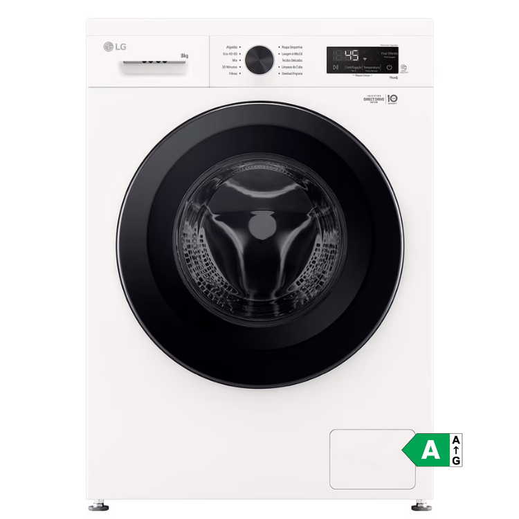 Maquina de Lavar Roupa LG F4X1008NWK | 8kg
