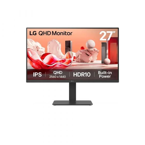 Monitor LG 27" 27BA45QB-B QHD 75Hz USB-C KVM Daisy Chain