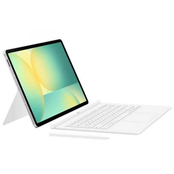 Samsung Book Cover AI Capa com Teclado para Galaxy Tab S10 FE Plus Branca (Teclado Espanhol)
