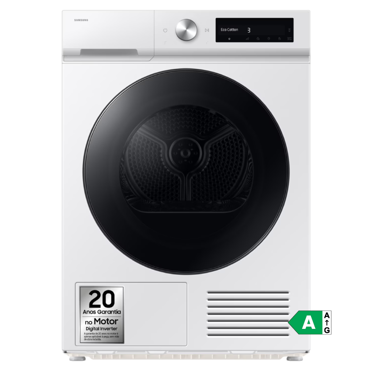 Secador de Roupa Samsung DV90DB7845GWU3 | 9kg, Bomba de Calor, A+++