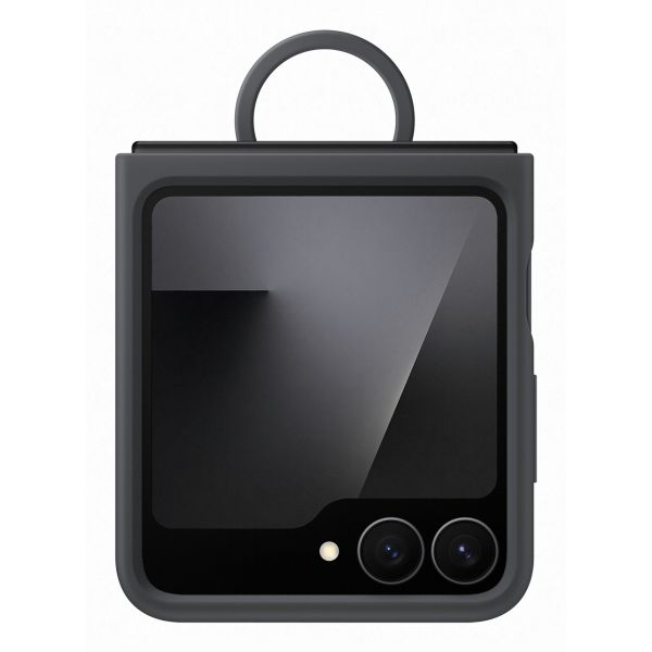 Samsung Capa Silicone Ring para Samsung Galaxy Z Flip 6/Z Flip 7 FE Black