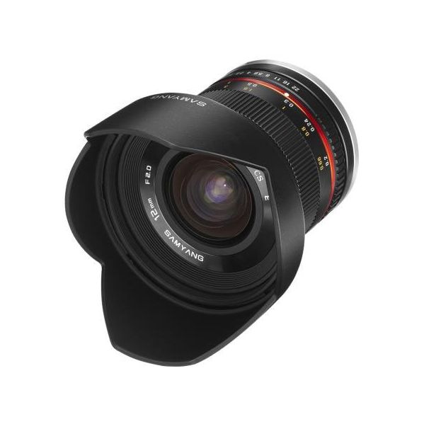 Objetiva Samyang 12mm f/2 NCS CS para Micro 4/3 Black