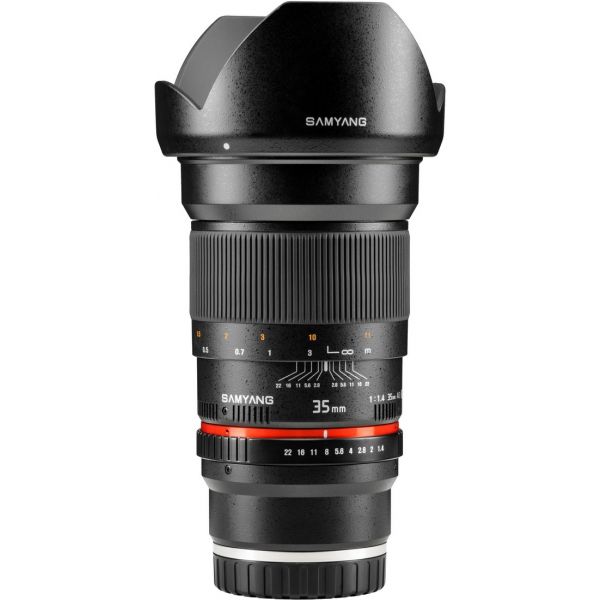 Objetiva Samyang 35mm f/1.4 IF AS UMC para Sony E