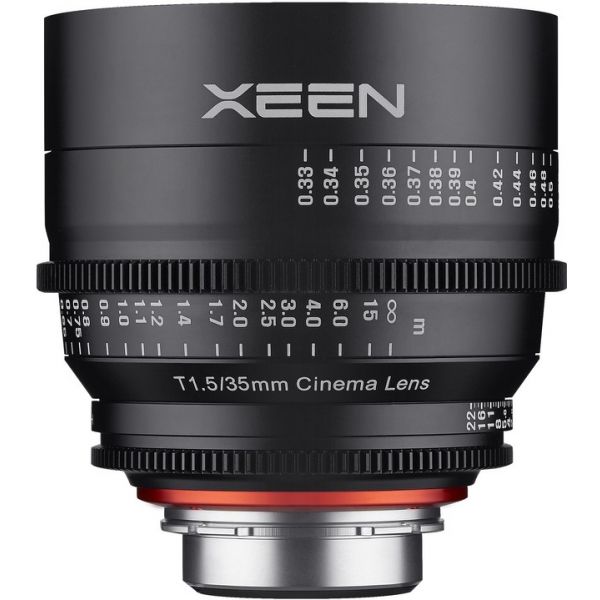 Objetiva Xeen 35mm T/1.5 para Sony E