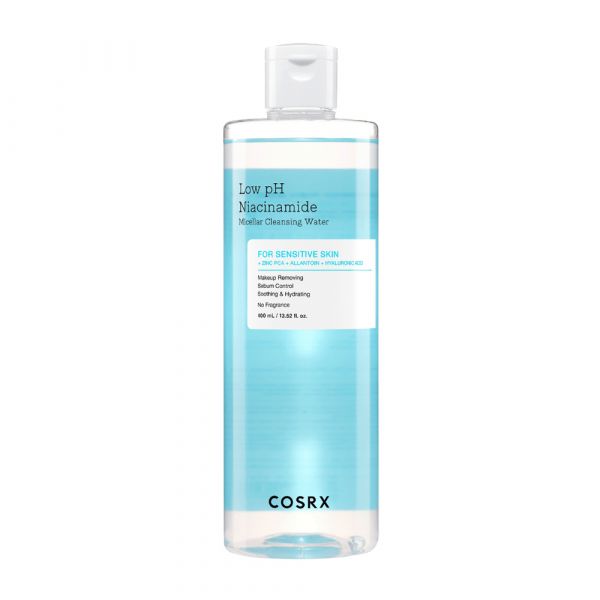 Cosrx Low pH Niacinamide Micellar Cleansing Water Água Micelar Pele Sensível e Oleosa 400ml
