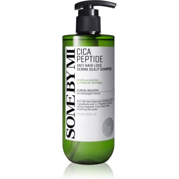 Some By Mi Cica Peptide Derma Scalp Shampoo Fortificante Antiqueda Efeito Calmante 285 ml