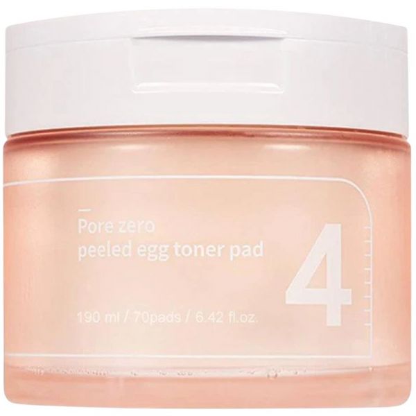 Numbuzin No.4 Pore Zero Peeled Egg Toner Pad 70 Unidades
