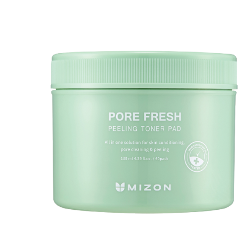 Mizon Pore Fresh Esfoliante em Disco de Algodão uma Pele Sensível Propensa a Acne 60 Unidades