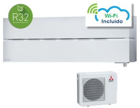 Ar Condicionado Mitsubishi MSZ-LN25VGW + MUZ-LN25VG