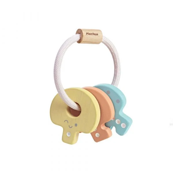 Plan Toys Key Rattle Pastel Collection - PT5251