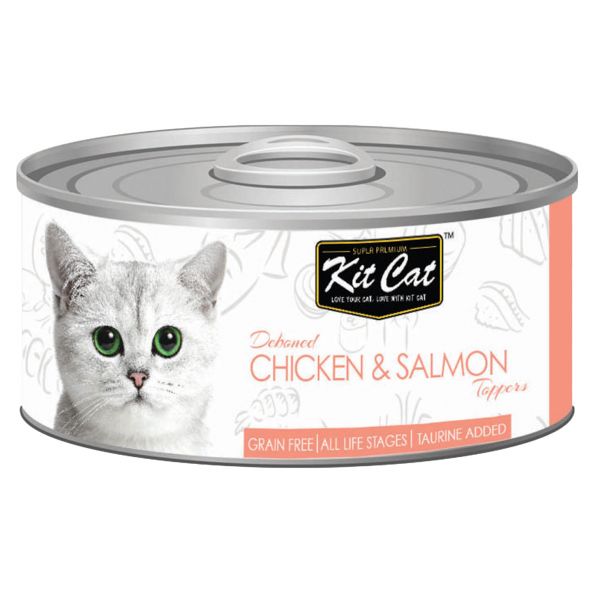 Ração Húmida Kit Cat Super Premium Frango & Salmão 80g