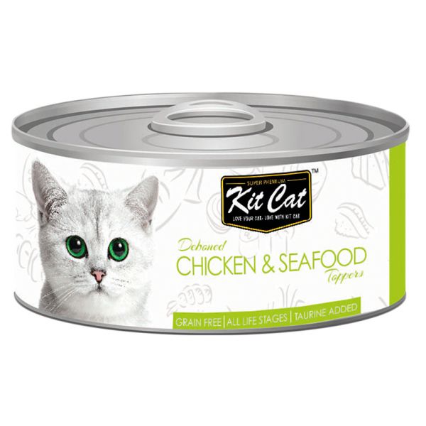 Ração Húmida Kit Cat Super Premium Frango & Marisco 80g