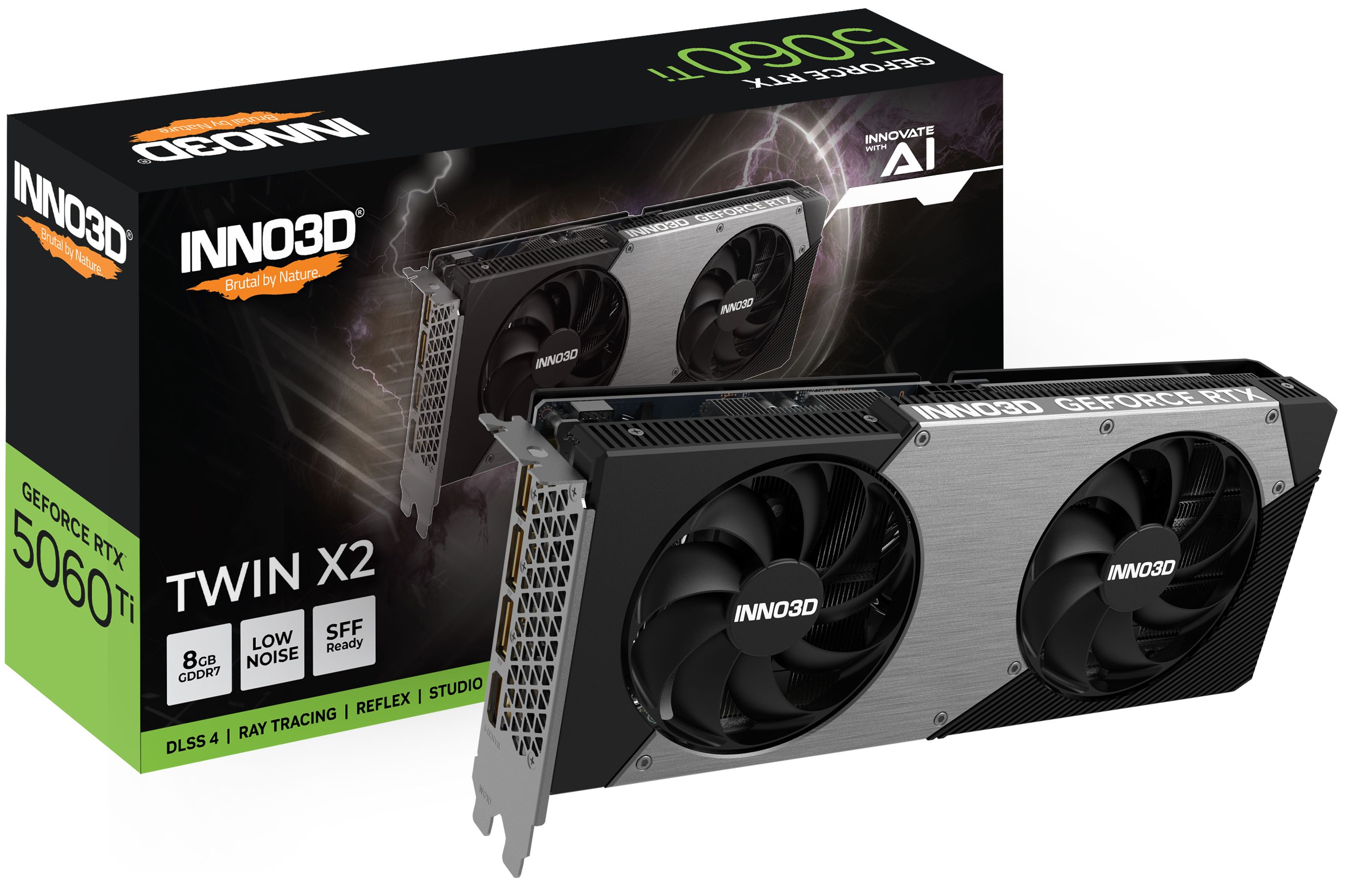 INNO3D GeForce RTX 5060 Ti TWIN X2 8GB GDDR7 Reflex 2 RTX AI DLSS4