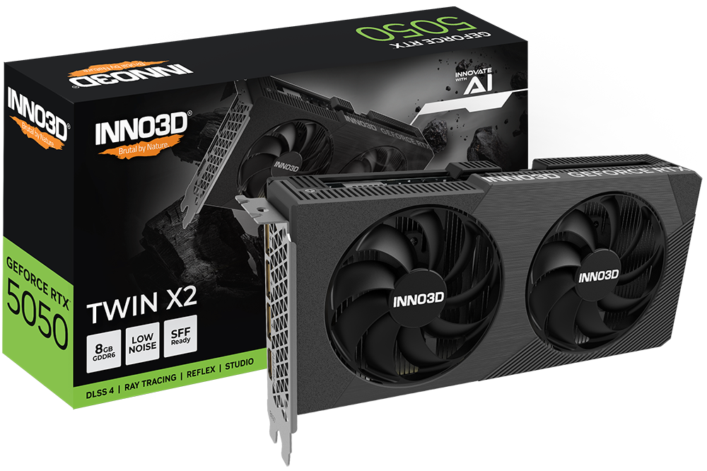 INNO3D GeForce RTX 5050 Twin X2 8GB GDDR6 DLSS 4