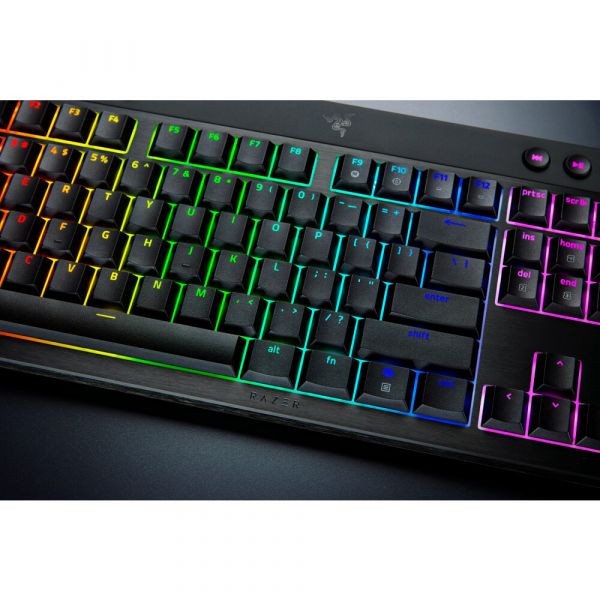 Razer BlackWidow V4 Low-profile Green Switches Preto Wireless US Layout