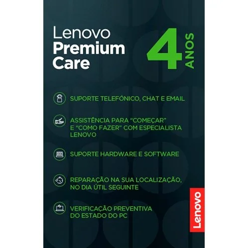 Serviço Suporte Lenovo Premium Care 4 anos
