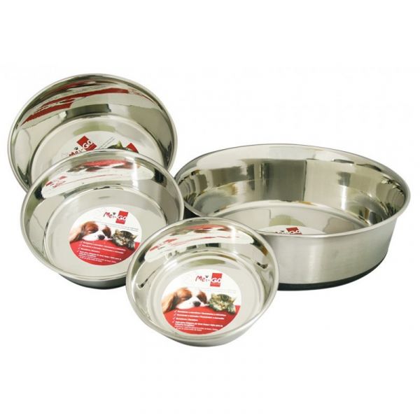 Comedouro Inox Antiderrapante Mei-go 0,9 L