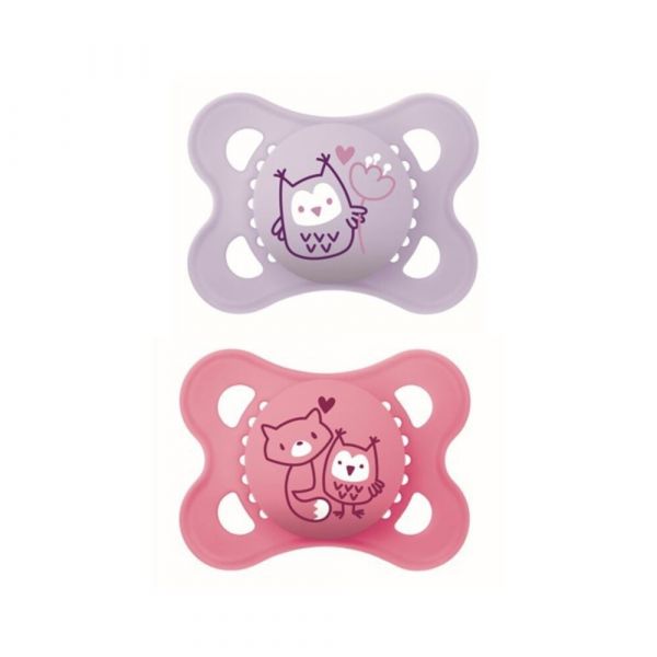 MAM Chupeta Original Pure 2-6m Rosa