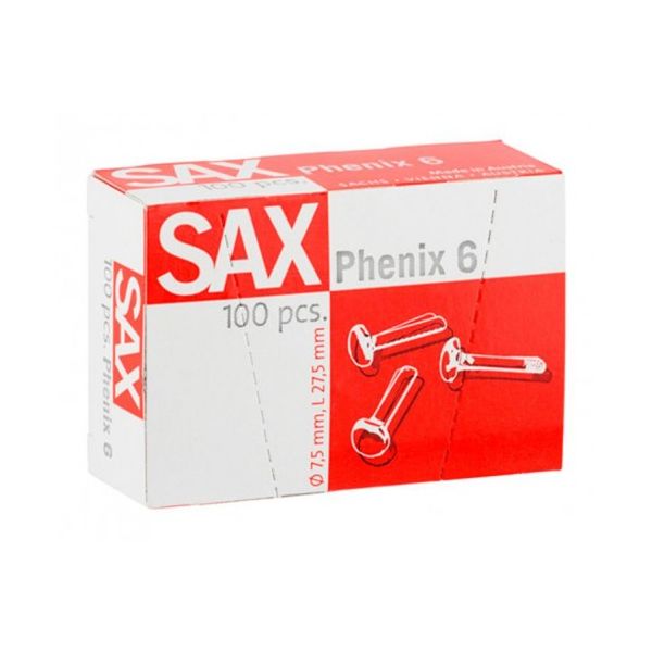 SAX Caixa 100 Ataches Phenix nº 6 27,5mm - 070905
