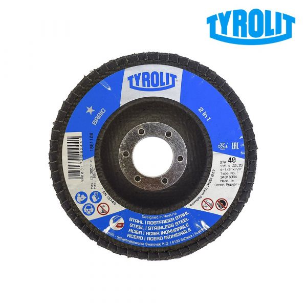 Tyrolit Flap Disc 27CLA 115X22,23 ZA40Q-B - 840014797