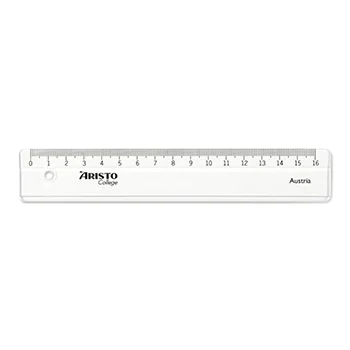 Régua Plástico Cristal 16cm Aristo Geocollege AR23017