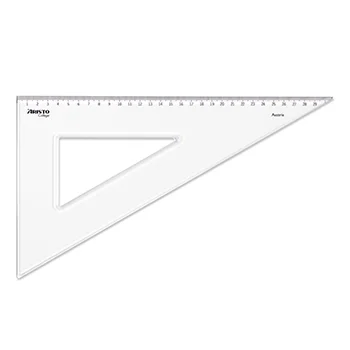 Esquadro Plástico Cristal 60G-30cm Aristo Geocollege AR23630