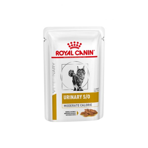 Ração Húmida Royal Canin Vet Diet Urinary S/O Moderate Calorie Cat 85g