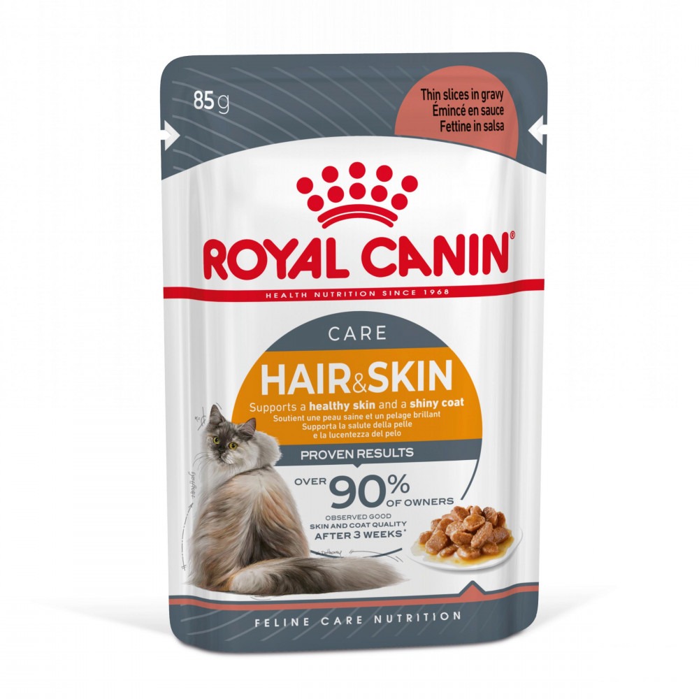 Royal Canin - Húmido Gato Hair & Skin (Gravy/Molho)