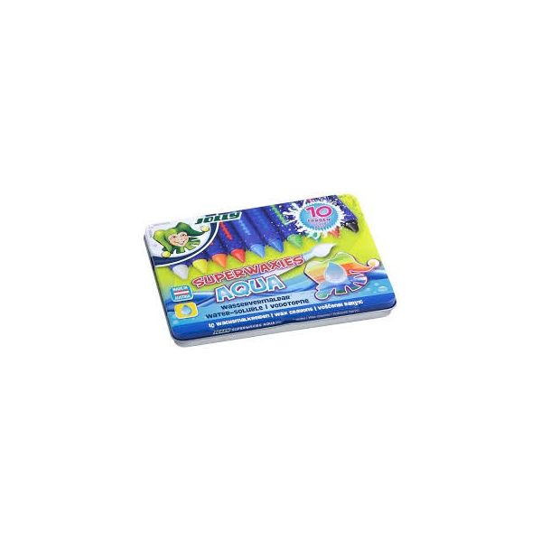 Jolly Lápis Cera Super-waxies Aqua Metal 10 un.