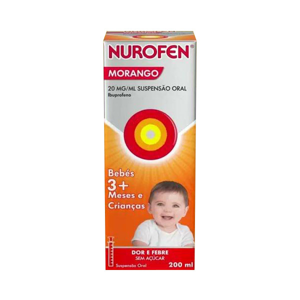 Nurofen Morango, 20 Mg/Ml Suspensão Oral - 200ml