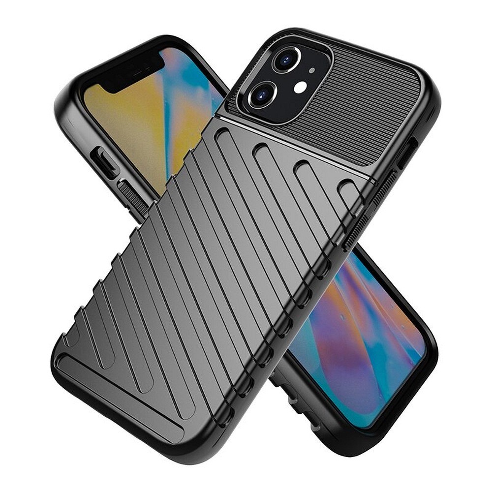 Capa Silicone Thunder iPhone 12/ 12 Pro Preto