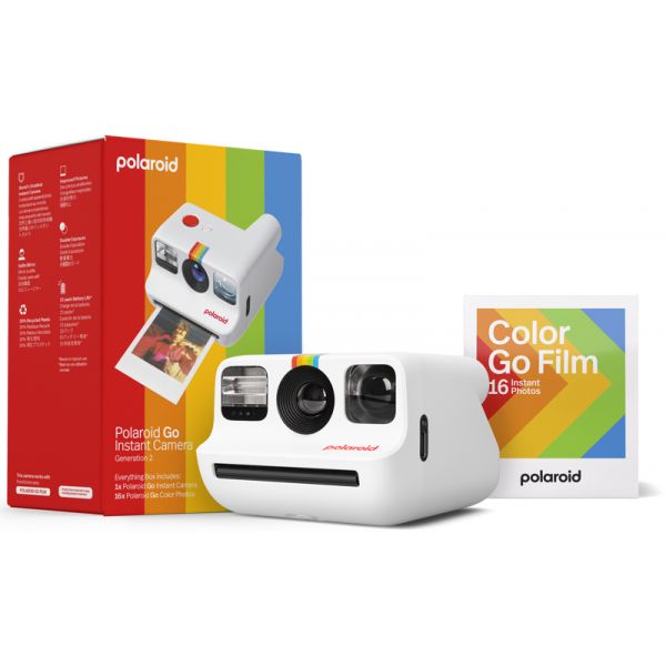 Polaroid Go Gen 2 Ebox Dupla Exposição Branco com Recarga Color Go Film 16 Folhas