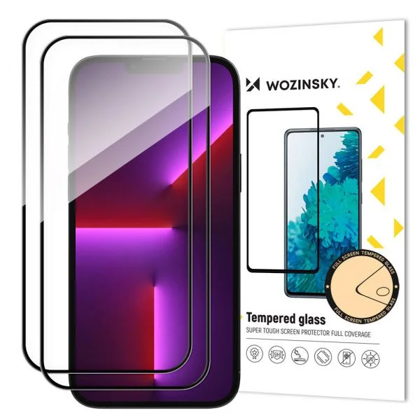 Película Vidro Temperado 11D x2 para iPhone 15 Pro Black