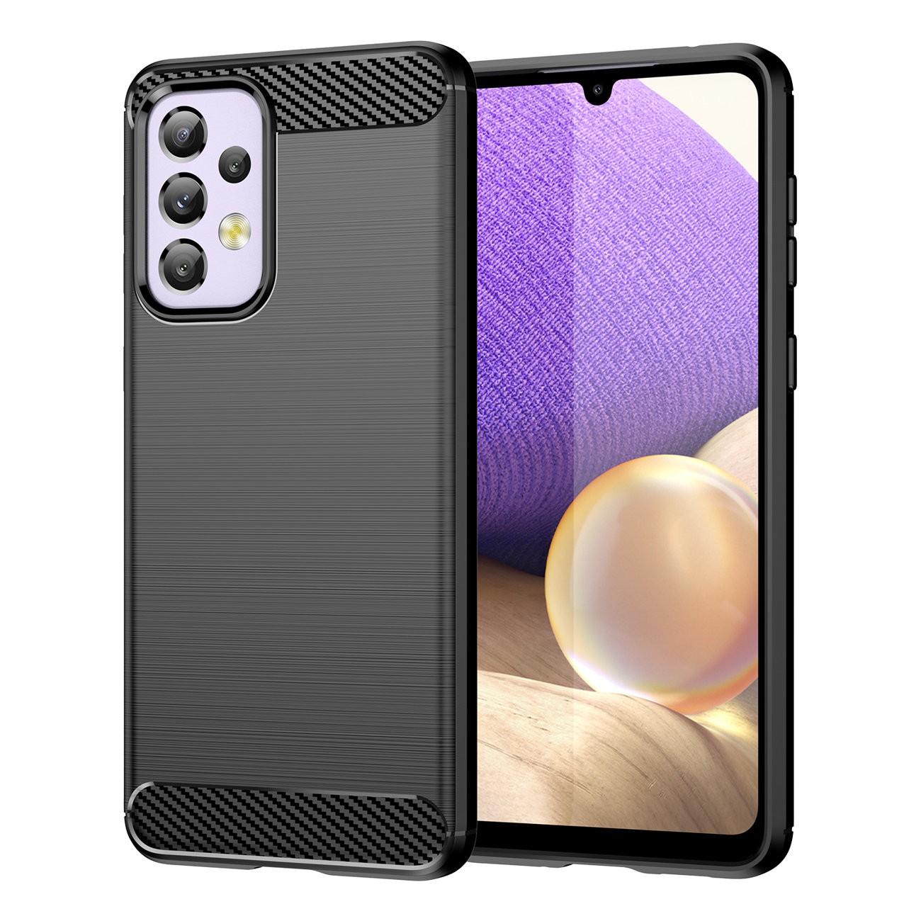 Capa Silicone Carbon Samsung A33 5G Preto