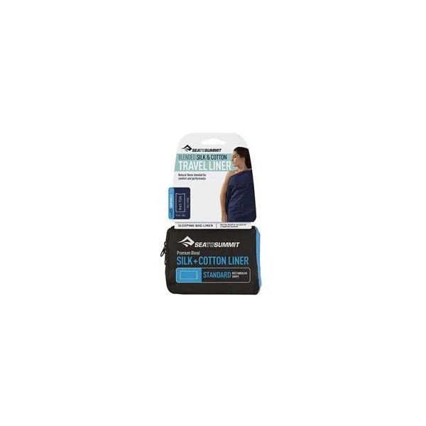Sea To Summit Silk+cotton Travel Liner Navy - Aslkctnyhanb