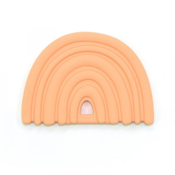 O.B Designs Rainbow Teether Mordedor Peach 3M+