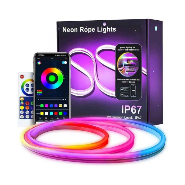 Tira led Efeito Néon Rgbic 3m App Impermeável