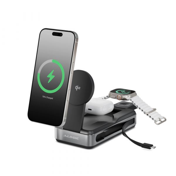 Powerbank Alogic Roam Qi2 Wireless 21000mAh Black