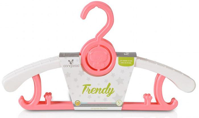 Cabide telescópico Cangaroo Trendy pink
