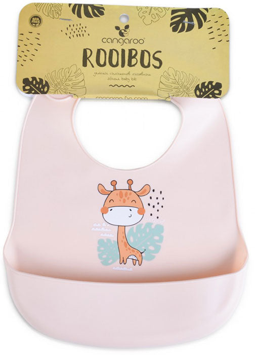 Babete silicone Cangaroo Rooibos pink